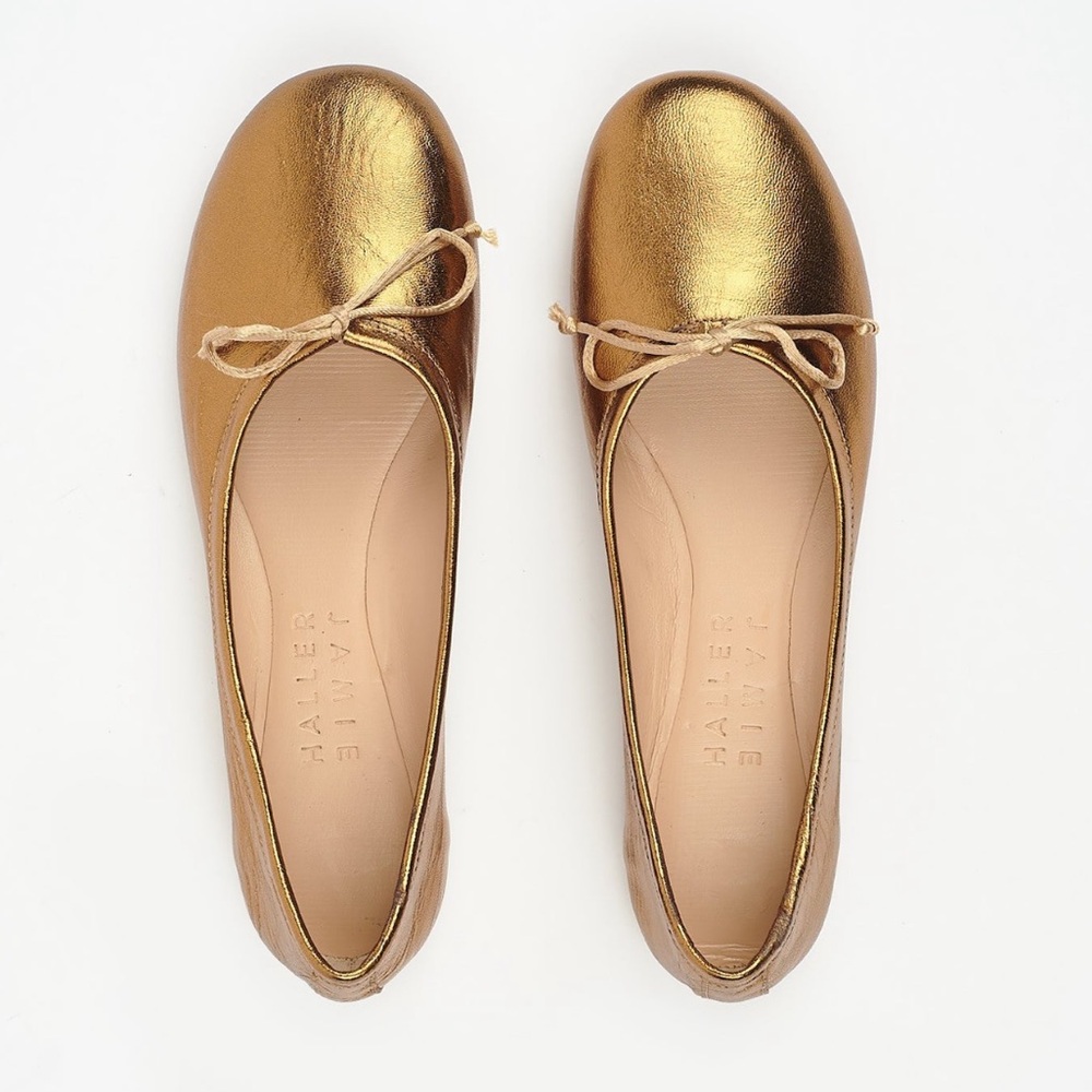 Jamie Haller Bronze Ballet Flat
